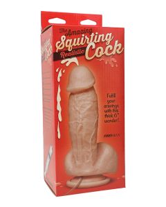 Squirting Realistic Cock w/Splooge Juice - Flesh